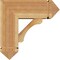 Ekena Millwork Legacy Arts and Crafts Rough Sawn Bracket w/ Offset Brace, Western Red Cedar, 8"W x 20"D x 20"H BKT0806X20X20LEC03RWR - alternate 2